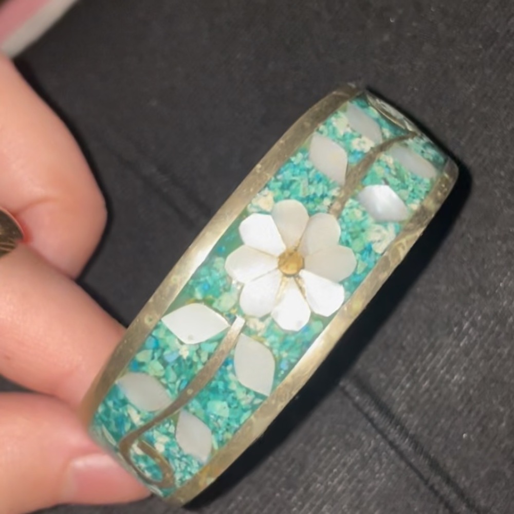 Authentic Iroquois Indian Turquoise Bracelet